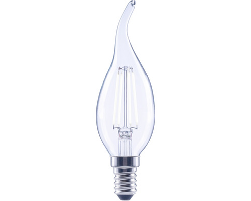 Ampoule flamme LED à intensité lumineuse variable FLAIR CL35 E14/4W(40W) 470 lm 4000 K blanc neutre transparent «ampoule flamme Coup de vent»