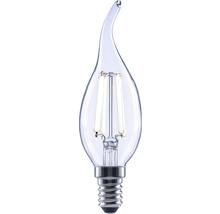 Ampoule flamme LED à intensité lumineuse variable FLAIR CL35 E14/6W(60W) 806 lm 4000 K blanc neutre transparent «ampoule flamme Coup de vent»