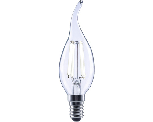 Ampoule flamme LED à intensité lumineuse variable FLAIR CL35 E14/6W(60W) 806 lm 4000 K blanc neutre transparent «ampoule flamme Coup de vent»