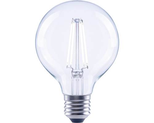 Ampoule globe LED à intensité lumineuse variable FLAIR G80 E27/7W(60W) 806 lm 4000 K blanc neutre transparent Lampe LED claire en forme de globe