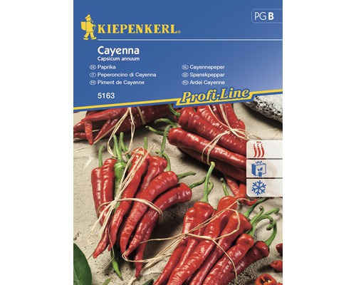 Gemüsesamen Paprika Cayenna einjährig