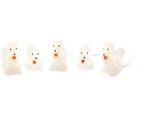 Guirlande lumineuse avec figurines d''écureuils