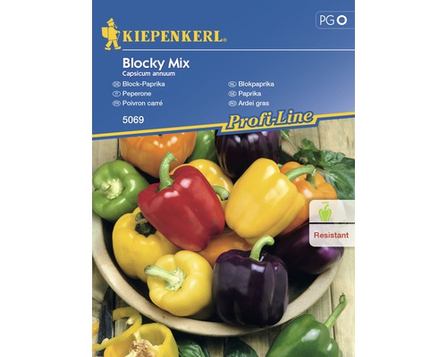 Gemüsesamen Paprika Blocky Mix F1