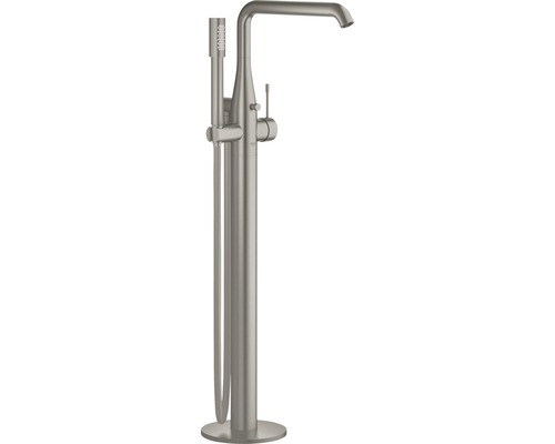 Robinet sur pied pour baignoire GROHE Essence hard graphite brossé 23491AL1 Robinet de baignoire îlot avec douchette