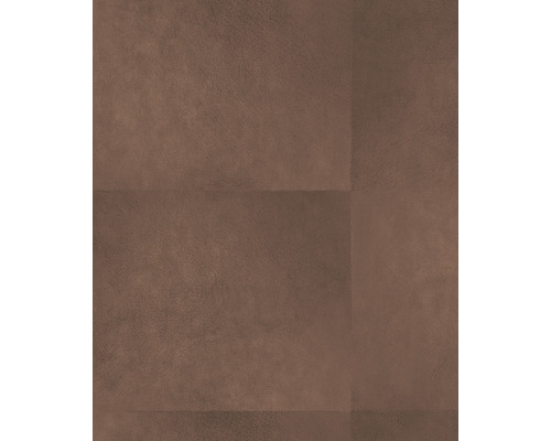 Papier peint intissé 113241 aspect cuir cognac Papier peint intissé marron