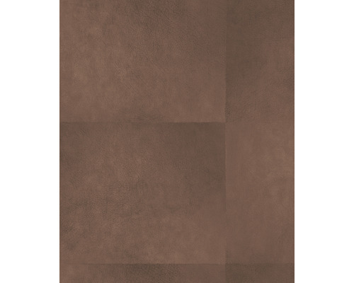 Papier peint intissé 113241 aspect cuir cognac