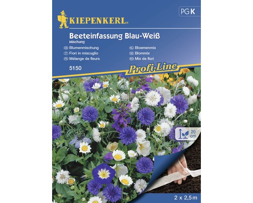 Blumenwiesensamen Blumenmix blau/weiss