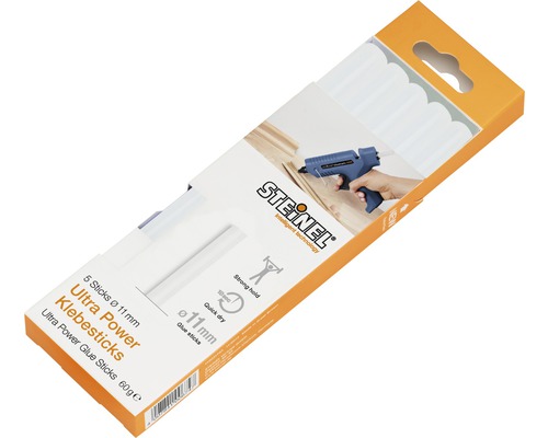 Bâtons de colle Steinel Ø 11 mm Ultra Power pack de 5 Bâtons de colle Steinel Ultra Power, diamètre onze millimètres, cinq pièces