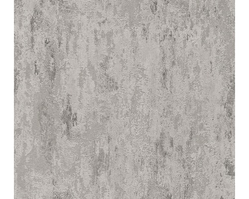 Papier peint intissé 32651-6 II Decoro métallique/gris Papier peint avec structure d''enduit pour la décoration murale