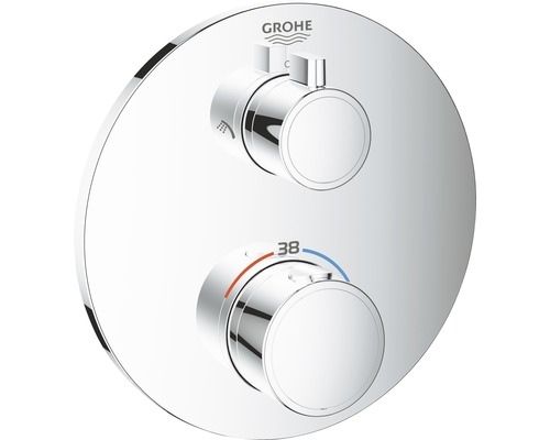 Thermostat de baignoire encastré GROHE Grohtherm chrome 24076000