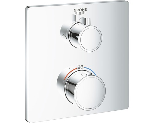 Thermostat de baignoire encastré GROHE Grohtherm chrome 24079000