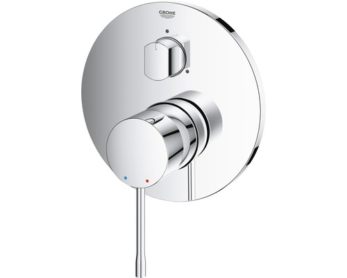 Grohe Armatur mit runder Abdeckplatte und Hebel