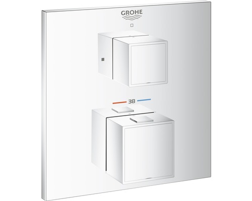 Thermostat de douche encastré GROHE Grohtherm Cube chrome 24153000