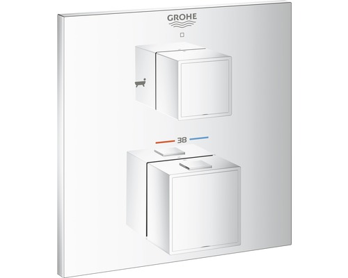 Robinet de baignoire avec thermostat GROHE Grohtherm Cube chrome 24155000