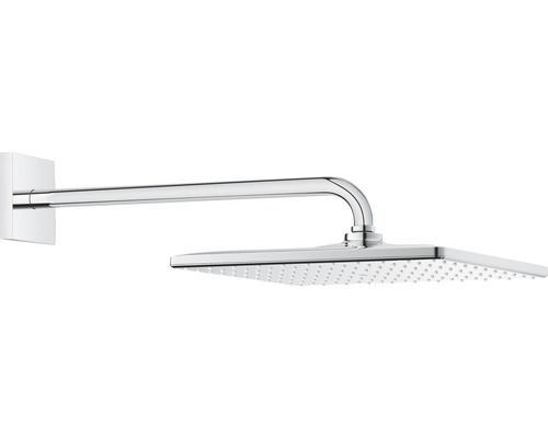 Ensemble pommeau de douche GROHE Rainshower 310 Mono Cube chrome 26564000 Douche de tête carrée avec bras mural pour montage dans la salle de bain