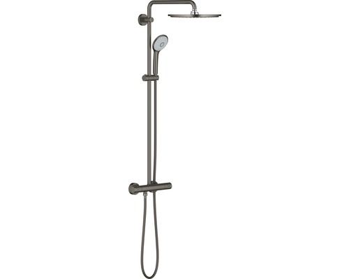 Colonne de douche avec thermostat GROHE système Euphoria 310 26075AL0 hard graphite brossé