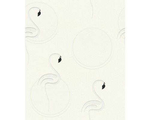 Tapete mit Flamingos und Kreismuster