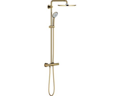 Colonne de douche avec thermostat GROHE système Euphoria 310 26075GL0 cool sunrise poli