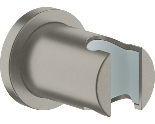 Support mural de douchette GROHE Rainshower Classic 27074AL0 hard graphite brossé Support mural pour barre de douche en métal