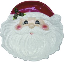 Plat de service décoratif en forme de Père Noël