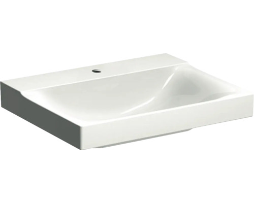 GEBERIT Waschtisch Xeno² 60 cm weiss mit KeraTect® Spezialglasur 500530011 Keramikwaschbecken für das Badezimmer