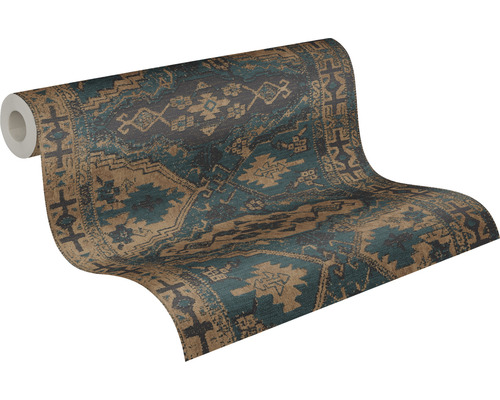 Tapetenrolle mit Teppichmuster