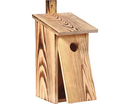 Vogelhaus aus Holz mit Reinigungsöffnung