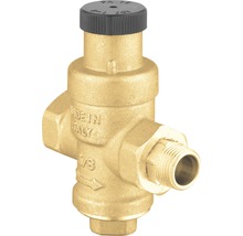 Réducteur de pression en laiton avec capuchon noir