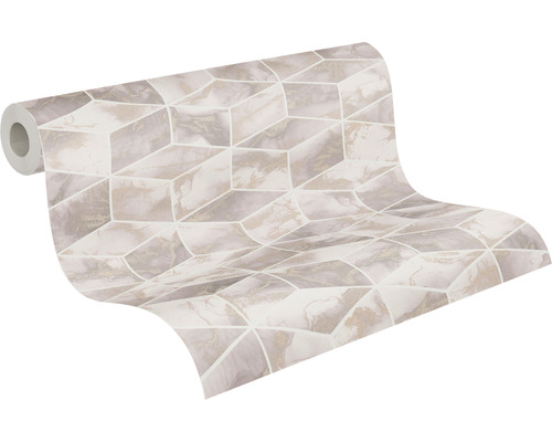 Tapetenrolle mit einem geometrischen Marmormuster