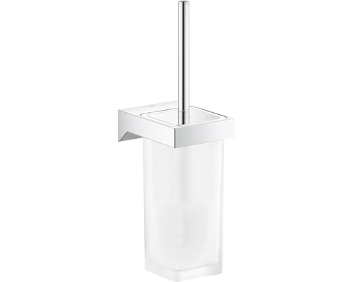Ensemble brosse WC GROHE Selection Cube chrome 40857000
