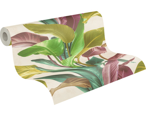 Tapetenrolle mit Blattmuster