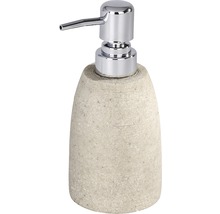 Distributeur de savon en pierre avec pompe chromée