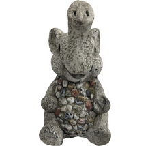 Gartenfigur Dekofigur Lafiora Elefant Fiberglas 26 x 19 x 33 cm grau