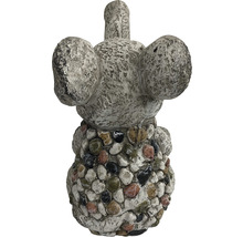 Gartenfigur Dekofigur Lafiora Elefant Fiberglas 26 x 19 x 33 cm grau