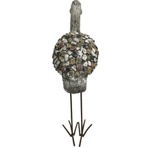 Gartenfigur Dekofigur Lafiora Kranich Fiberglas 34 x 15 x 54 cm grau