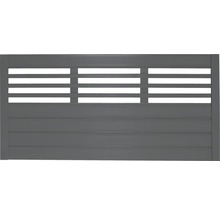 Clôture basse Konsta Style 180 x 90 cm anthracite