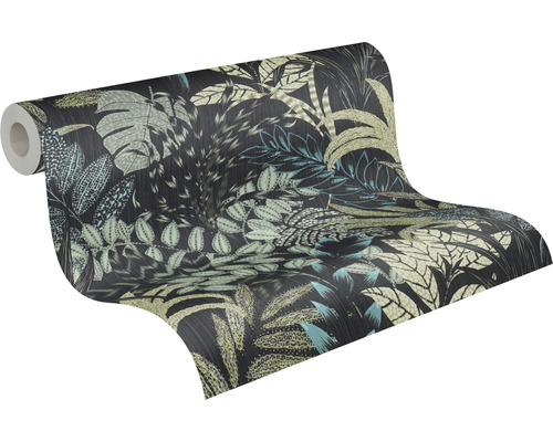 Tapetenrolle mit Dschungel Pflanzen Motiv