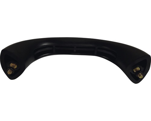 Poignée en plastique noire avec vis de fixation pour le montage