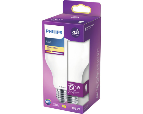 Philips LED Lampe in Verpackung, warmweiß, 17,5 Watt, E27 Fassung