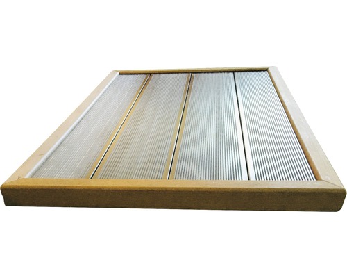 Holzrahmen mit Lamellenrost