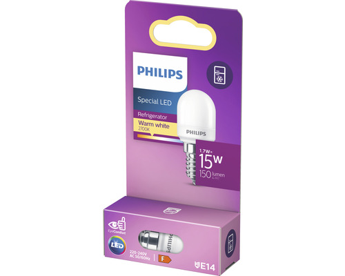 Philips LED Lampe für Kühlschrank, warmweiß, E14 Sockel