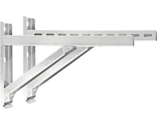 Deux équerres d''étagère robustes en métal