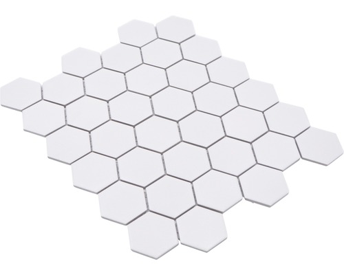 Mosaïque avec éléments hexagonaux