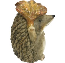 Dekofigur Igel mit Blatt