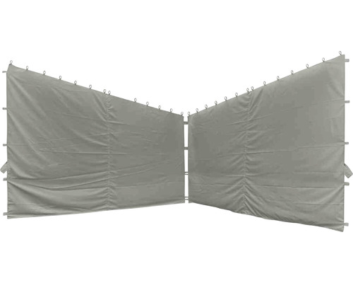 Double paroi de protection visuelle en tissu avec œillets de fixation