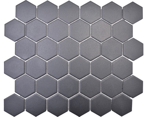 Mosaïque en céramique HX AT59 Hexagon Uni noir Carreaux de mosaïque hexagonaux