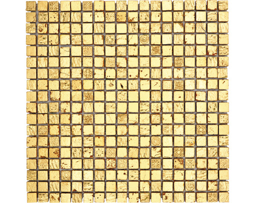 Mosaïque en pierre naturelle XAM 47 30 x 30 cm gold