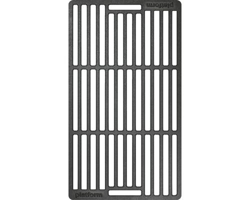 Grille caillebotis Tenneker® grille à rôtir Carbon 41,9 x 24 cm fonte noir Système de grilles à barbecue Platform pour Carbon