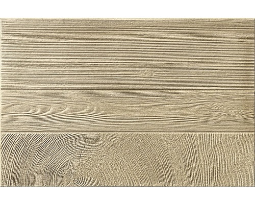 Dalle de terrasse en béton Woodstone beige-marron 60 x 40 x 3.9 cm