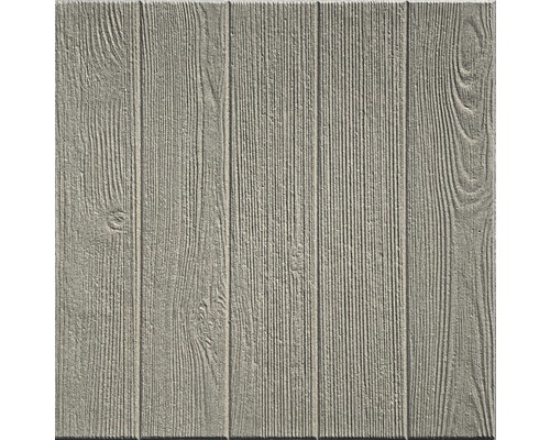 Dalle de terrasse en béton teck naturel gris 50 x 50 x 3.9 cm